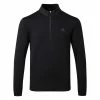 Adidas DWR 1/4 Zip Golf Sweater 1 Adidas DWR 1/4 Zip Golf Sweater -Golf Shirts Sales Adidas AW22 DWR Quarter Zip Left Chest HM8280 SWADI322 Black Front
