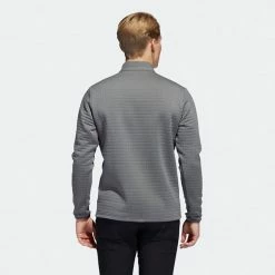 Adidas DWR 1/4 Zip Golf Sweater 13 Adidas DWR 1/4 Zip Golf Sweater -Golf Shirts Sales Adidas AW22 DWR Quarter Zip Left Chest HM8281 SWADI324 Grey Four Model 3