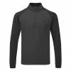 Adidas Statement 1/4 Zip Golf Sweater 2 Adidas Statement 1/4 Zip Golf Sweater -Golf Shirts Sales Adidas AW22 Fleece Quarter Zip Pullover HT1323 SWADI312 Black Front