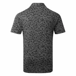 Adidas Go-To Camo Print Golf Polo Shirt 7 Adidas Go-To Camo Print Golf Polo Shirt -Golf Shirts Sales Adidas AW22 Go To Camo Print Polo Shirt HF9039 SHADI675 Black Grey Six Back
