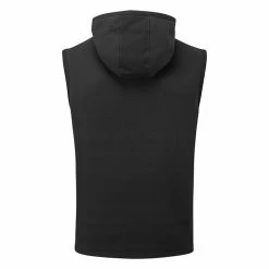 Adidas Statement Full Zip Hooded Golf Vest 10 Adidas Statement Full Zip Hooded Golf Vest -Golf Shirts Sales Adidas AW22 Hoodie Vest HF6566 SWADI314 L Black Back