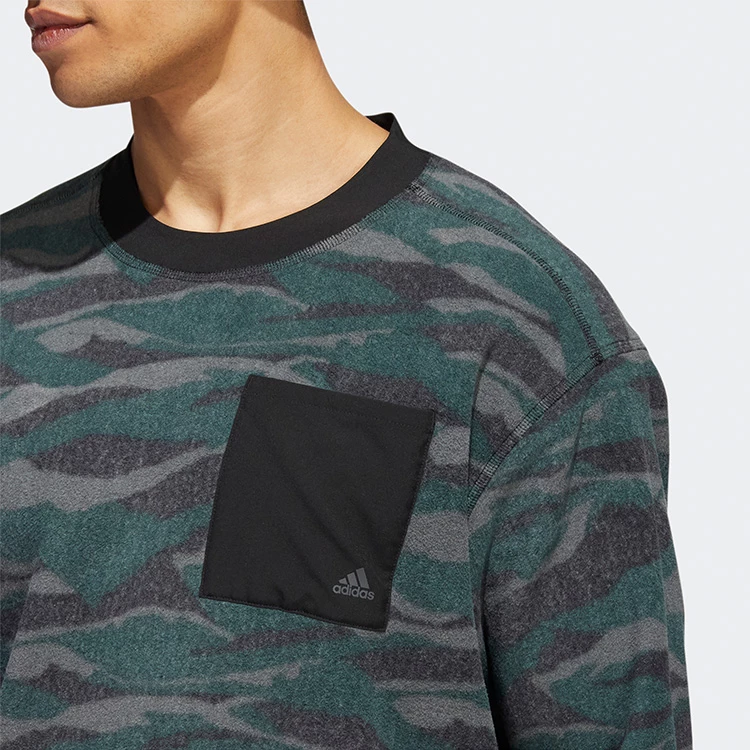 Adidas Texture Print Crew Golf Sweater 7 Adidas Texture Print Crew Golf Sweater - Image 5
