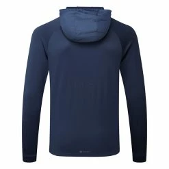 Adidas 3 Stripe COLD.RDY Golf Hoodie 13 Adidas 3 Stripe COLD.RDY Golf Hoodie -Golf Shirts Sales Adidas AW22 Three Stripe Cold.Rdy Hoodie HS4813 SWADI318 Collegiate Navy Back