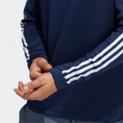 Adidas 3 Stripe COLD.RDY Golf Hoodie 15 Adidas 3 Stripe COLD.RDY Golf Hoodie -Golf Shirts Sales Adidas AW22 Three Stripe Cold.Rdy Hoodie HS4813 SWADI318 Collegiate Navy Model 2