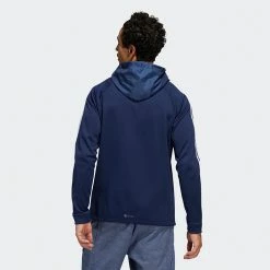 Adidas 3 Stripe COLD.RDY Golf Hoodie 16 Adidas 3 Stripe COLD.RDY Golf Hoodie -Golf Shirts Sales Adidas AW22 Three Stripe Cold.Rdy Hoodie HS4813 SWADI318 Collegiate Navy Model 3
