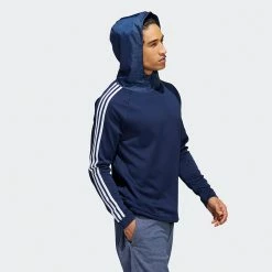 Adidas 3 Stripe COLD.RDY Golf Hoodie 19 Adidas 3 Stripe COLD.RDY Golf Hoodie -Golf Shirts Sales Adidas AW22 Three Stripe Cold.Rdy Hoodie HS4813 SWADI318 Collegiate Navy Model 6