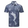 Adidas Flower Mesh Golf Polo Shirt 1 Adidas Flower Mesh Golf Polo Shirt -Golf Shirts Sales Adidas SS23 Flower Mesh Polo HS1131 SHADI715 S White Collegiate Navy Front