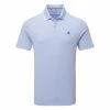 Adidas Go-To Pique Golf Polo Shirt 1 Adidas Go-To Pique Golf Polo Shirt -Golf Shirts Sales Adidas SS23 Go To Pique Polo HS7599 SHADI712 S Blue Dawn Front