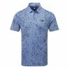 Adidas Jacquard Golf Polo Shirt -Golf Shirts Sales Adidas SS23 Jacquard Polo HS1116 SHADI719 S Blue Fusion Collegiate Navy Lucid Blue Front