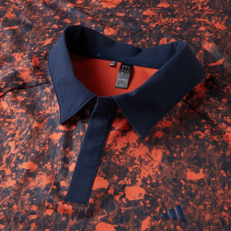 Adidas Mesh Print Golf Polo Shirt 4 Adidas Mesh Print Golf Polo Shirt - Image 2