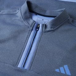 Adidas Microdot 1/4 Zip Golf Sweater 6 Adidas Microdot 1/4 Zip Golf Sweater -Golf Shirts Sales Adidas SS23 Microdot Quarter Zip Sweater HS7588 SWADI340 S Collegiate Navy Blue Fusion Detail