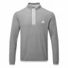 Adidas Microdot 1/4 Zip Golf Sweater 2 Adidas Microdot 1/4 Zip Golf Sweater -Golf Shirts Sales Adidas SS23 Microdot Quarter Zip Sweater IA4763 SWADI341 S White Grey Three Front
