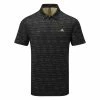 Adidas Stripe Zipper Golf Polo Shirt 1 Adidas Stripe Zipper Golf Polo Shirt -Golf Shirts Sales Adidas SS23 Stripe Zipper Polo IC1347 SHADI723 S Black Hemp Front