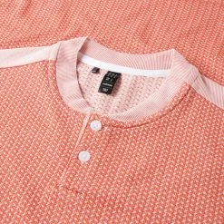 Adidas Textured Primeknit Golf Polo Shirt -Golf Shirts Sales Adidas SS23 Textured Primeknit Polo Shirt HR7969 SHADI705 S Preloved Red White Detail