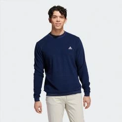Adidas Core Crew Golf Sweater 11 Adidas Core Crew Golf Sweater -Golf Shirts Sales Adidas AW22 Core Crew Pullover HT5907 SWADI328 Crew Navy Model 1