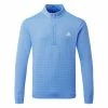 Adidas DWR 1/4 Zip Golf Sweater 1 Adidas DWR 1/4 Zip Golf Sweater -Golf Shirts Sales Adidas DWR 1 4 Zip Golf Sweater Blue Fusion HY3905 Front