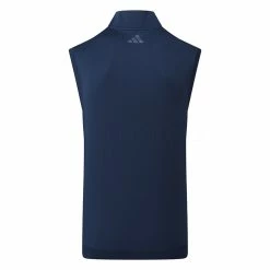 Adidas Elevated 1/4 Zip Golf Vest 7 Adidas Elevated 1/4 Zip Golf Vest -Golf Shirts Sales Adidas Elevated 1 4 Zip Golf Vest Collegiate Navy IB4541 Back