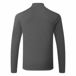 Adidas Microdot 1/4 Zip Golf Sweater -Golf Shirts Sales Adidas Microdot 1 4 Zip Golf Sweater Black White HY7163 back