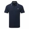 Adidas Go-To Pique Golf Polo Shirt 1 Adidas Go-To Pique Golf Polo Shirt -Golf Shirts Sales Adidas SS23 Go To Pique Polo HR7975 SHADI710 Collegiate Navy Front