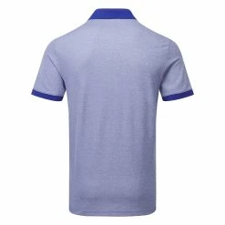 Adidas No Show Golf Polo Shirt -Golf Shirts Sales Adidas SS23 No Show Polo HR7972 SHADI707 Lucid Blue Back