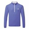 Adidas Primegreen UPF Lightweight 1/4 Zip Golf Sweater 2 Adidas Primegreen UPF Lightweight 1/4 Zip Golf Sweater -Golf Shirts Sales Adidas SS23 Primegreen UPF Quarter Zip Sweater HR8955 SWADI349 Blue Fusion Front