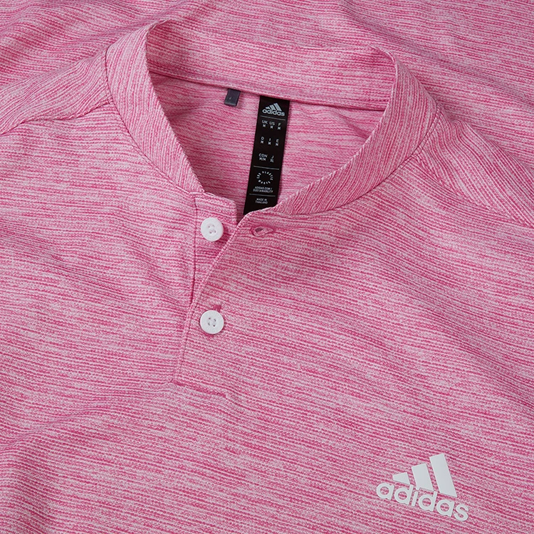 Adidas Texture Stripe Golf Polo Shirt - Image 2