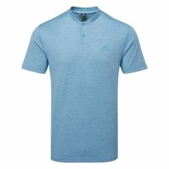 Adidas Texture Stripe Golf Polo Shirt