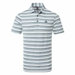 Adidas Two Colour Stripe Polo Shirt