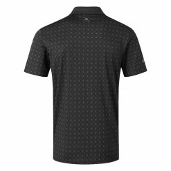 Oscarjacobson Oscar Jacobson Barton Golf Polo Shirt -Golf Shirts Sales Barton Polo OJTS0027 Code SHOSC179 Black Back