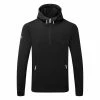 Callaway Aquapel Swing Tech 1/4 Zip Golf Hoodie 1 Callaway Aquapel Swing Tech 1/4 Zip Golf Hoodie -Golf Shirts Sales Callaway AW21 Aquapel Tech Hoodie CGKFB0T3 002 Code SWCAL071 M Caviar Front