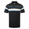 Callaway Resort Ventilated Shoulder Block Print Golf Polo Shirt 2 Callaway Resort Ventilated Shoulder Block Print Golf Polo Shirt -Golf Shirts Sales Callaway AW22 Resort Ventilated Shoulder Block Polo Shirt CGKSC0B0 002 SHCAL259 S Caviar Front