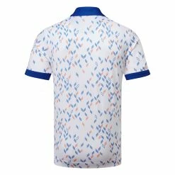 Callaway X-Series All Over Chev Print Golf Polo Shirt 7 Callaway X-Series All Over Chev Print Golf Polo Shirt -Golf Shirts Sales Callaway AW22 X Series All Over Chev Print Polo Shirt CGKSC027 100 SHCAL257 S Bright White Back