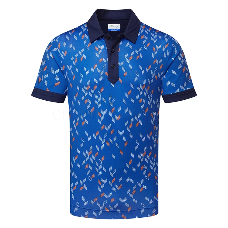 Callaway X-Series All Over Chev Print Golf Polo Shirt 3 Callaway X-Series All Over Chev Print Golf Polo Shirt