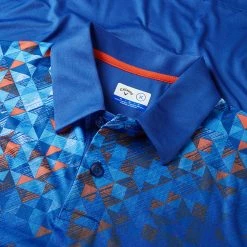 Golf Shirts Sales -Golf Shirts Sales Callaway AW22 X Series Asymmetric Street Mural Print Polo Shirt CGKSC025 973 SHCAL256 XS Limoges Detail