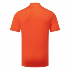 Callaway X-Series Street Mural Print Golf Polo Shirt -Golf Shirts Sales Callaway AW22 X Series Street Mural Print Polo Shirt CGKSC024 825 SHCAL253 S Tangerine Tango Back