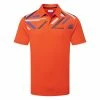 Callaway X-Series Street Mural Print Golf Polo Shirt 2 Callaway X-Series Street Mural Print Golf Polo Shirt -Golf Shirts Sales Callaway AW22 X Series Street Mural Print Polo Shirt CGKSC024 825 SHCAL253 S Tangerine Tango Front