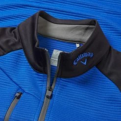 Callaway Blocked Ottoman Fleece 1/4 Zip Golf Sweater 6 Callaway Blocked Ottoman Fleece 1/4 Zip Golf Sweater -Golf Shirts Sales Callaway SS22 Blocked Ottoman Fleece 1 4 Zip Sweater Magnetic Blue CGKFB0S3 496 SWCAL081 detail