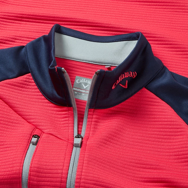 Callaway Blocked Ottoman Fleece 1/4 Zip Golf Sweater 4 Callaway Blocked Ottoman Fleece 1/4 Zip Golf Sweater - Image 2