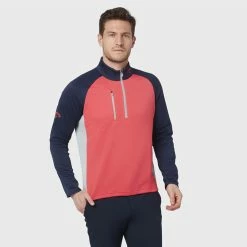 Callaway Blocked Ottoman Fleece 1/4 Zip Golf Sweater 11 Callaway Blocked Ottoman Fleece 1/4 Zip Golf Sweater -Golf Shirts Sales Callaway SS22 Blocked Ottoman Fleece 1 4 Zip Sweater Teaberry CGKFB0S3 678 SWCAL077 Model 1