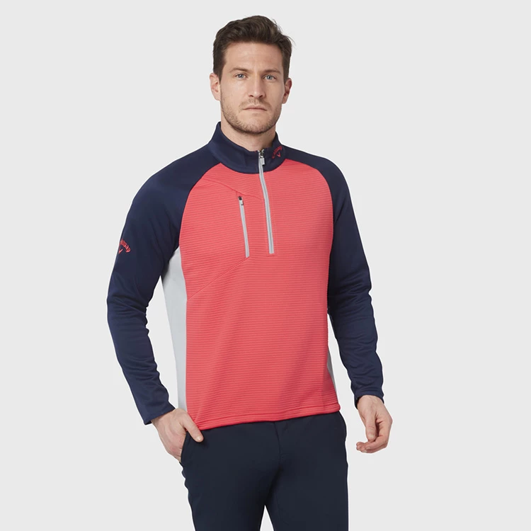 Callaway Blocked Ottoman Fleece 1/4 Zip Golf Sweater 6 Callaway Blocked Ottoman Fleece 1/4 Zip Golf Sweater - Image 4