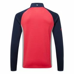 Callaway Blocked Ottoman Fleece 1/4 Zip Golf Sweater 10 Callaway Blocked Ottoman Fleece 1/4 Zip Golf Sweater -Golf Shirts Sales Callaway SS22 Blocked Ottoman Fleece 1 4 Zip Sweater Teaberry CGKFB0S3 678 SWCAL077 back