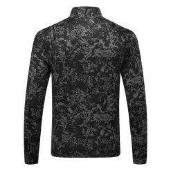 Callaway Camo 1/4 Zip Golf Sweater 7 Callaway Camo 1/4 Zip Golf Sweater -Golf Shirts Sales Callaway SS22 Camo 1 4 Zip Sweater Caviar CGKSC0K5 002 SWCAL074 back