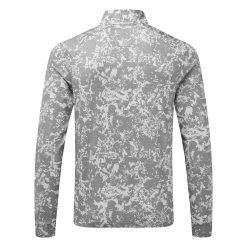 Callaway Camo 1/4 Zip Golf Sweater -Golf Shirts Sales Callaway SS22 Camo 1 4 Zip Sweater Flinstone CGKSC0K5 075 SWCAL075 back