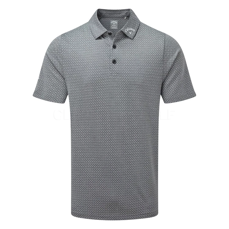 Callaway Soft Touch Micro Print Golf Polo Shirt Caviar 3 Callaway Soft Touch Micro Print Golf Polo Shirt Caviar