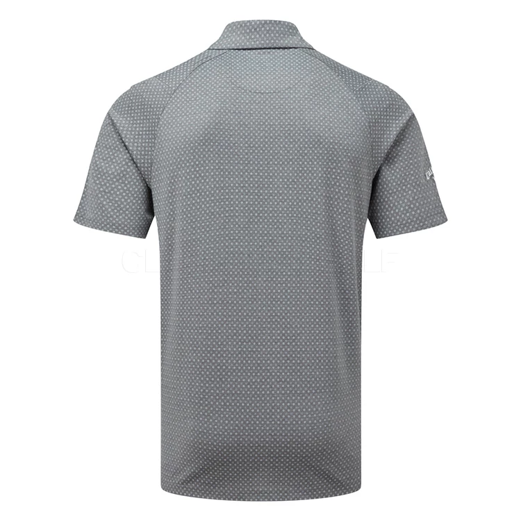 Callaway Soft Touch Micro Print Golf Polo Shirt Caviar 5 Callaway Soft Touch Micro Print Golf Polo Shirt Caviar - Image 3