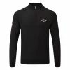 Callaway Blended Merino 1/4 Zip Golf Sweater 2 Callaway Blended Merino 1/4 Zip Golf Sweater -Golf Shirts Sales Callaway AW18 Blended Merino 1 4 Zip Sweater CGGF80M1 019 Code SWCAL037 Black Ink Front