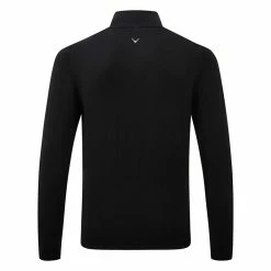 Callaway Merino Windstopper 1/4 Zip Golf Sweater 7 Callaway Merino Windstopper 1/4 Zip Golf Sweater -Golf Shirts Sales Callaway AW19 Windstopper Zipped 1 4 Zip Sweater CGGF7079 010 Code SWCAL042 Black back