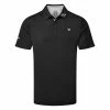 Callaway Ventilated Block Tour Golf Polo Shirt -Golf Shirts Sales Callaway SS21 Odyssey Ventilated Block Polo CGKSB074 002 Code SHCAL180 Caviar Front