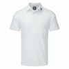 FootJoy Stretch Pique Solid Golf Polo Shirt 2 FootJoy Stretch Pique Solid Golf Polo Shirt -Golf Shirts Sales FOOTJOY 91823 FJ PERF SS SHIRT ATH WHITE FRONT