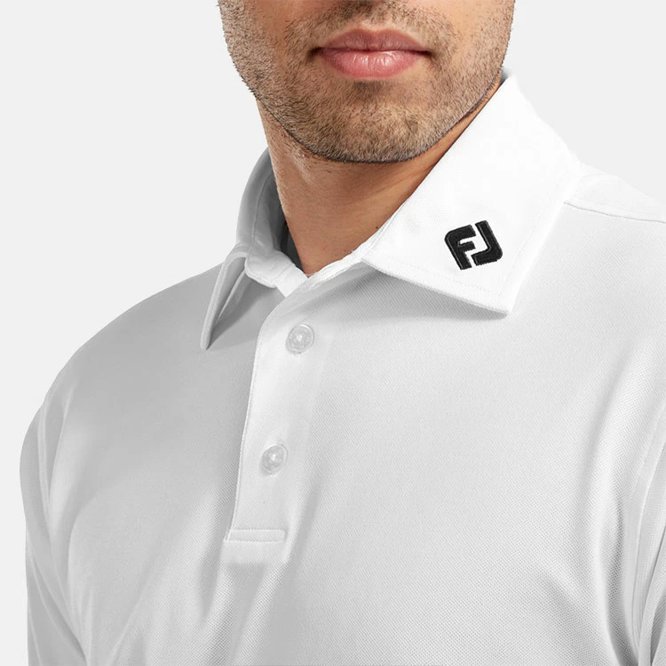 FootJoy Stretch Pique Solid Golf Polo Shirt 7 FootJoy Stretch Pique Solid Golf Polo Shirt - Image 5